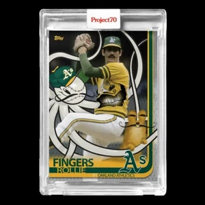 2021 Project 70 #322 2019 Rollie Fingers by Greg CRAOLA Simkins (PR=844)Athletic - Picture 1 of 2