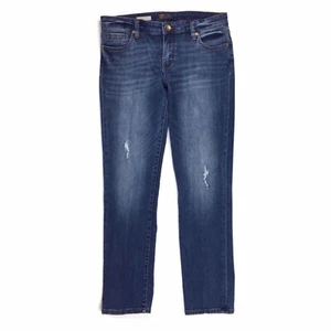 Kut from the Kloth Distressed Boyfriend Denim Jeans Womens 10 Medium Stone Wash - Picture 1 of 10