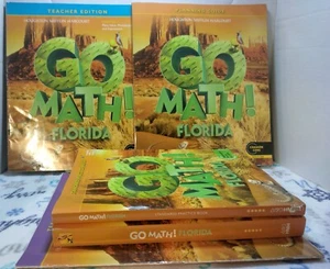 Lot of 5 HMH GO Math Florida 5th Grade Math books - Picture 1 of 8