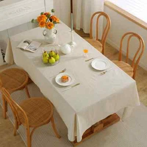 100% Polyester Tablecloth, Kitchen,Table Decoration, Solid Color Tabletop Cover - Picture 1 of 7