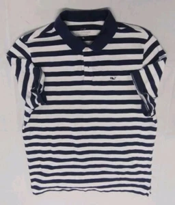 Vineyard Vines Heritage Polo Kurzarm blau weiß gestreift Baumwolle Herren XL - Bild 1 von 7