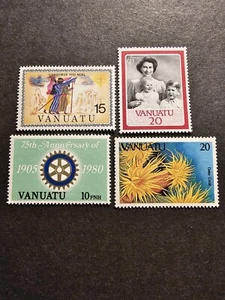 Stamp Vanuatu Queen Elizabeth Fauna Noël N° 611/635/735/747 New Luxe Airmail - Picture 1 of 2