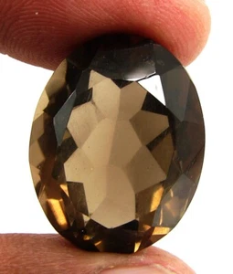 34.15 Ct Natural Smoky Quartz Loose Gemstone Oval Cut Untreated Stone - 1163 - Picture 1 of 2