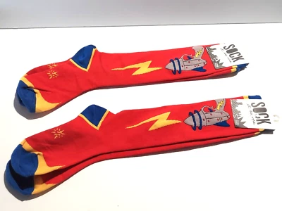 NUEVO Calcetines hasta la rodilla Sock It To Me Red Raygun F0248 para mujer talla 5-10 (2 pares) Foto 1 de 3