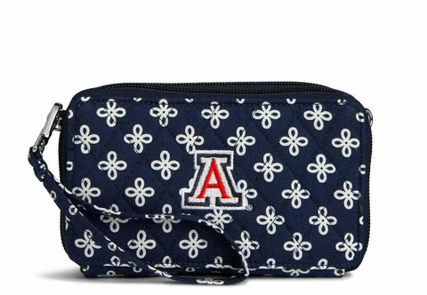 University of Arizona A All in One Crossbody RFID Vera Bradley Blue White NWT Cover