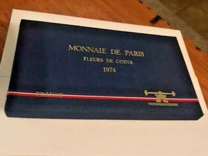 1974 France Monnaie De Paris/Fleurs De Coins Original Box Gem BU #10551 - Picture 1 of 8