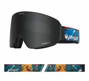 DRAGON MASCHERA SNOWBOARD PXV TEDDY LENTI LUMALENS DARK SMOKE IONIZED + VIOLA - Imagen 1 de 4