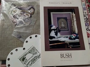 SHEPHERD'S BUSH CHRISTIAN'S SNOWMAN CROSS STITCH KIT - Picture 1 of 5