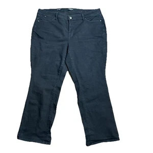Jeans Talbots 20WP vita alta a malapena neri impeccabili 5 tasche nuovi senza etichette - Foto 1 di 10