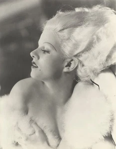 Jean Harlow 1933 Breathtaking Blonde Bombshell Vintage Double Weight 11x14 Photo - Picture 1 of 2