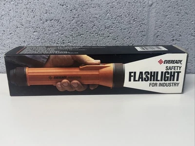 De colección. Linterna de seguridad Eveready para la industria 8" 1359 EE. UU., nuevo stock antiguo Foto 1 de 4