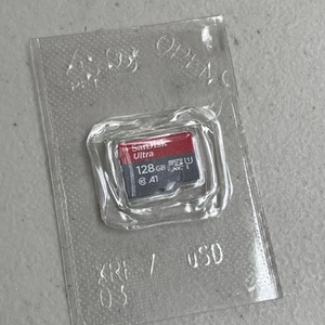 SanDisk Ultra 128 Go Micro SD microSDXC mémoire 140 Mo/s OPEN BOX manque adaptateur - Photo 1 sur 3