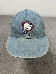Vintage South Carolina StingRays Hat Cap Strap Back Blue Denim ECHL Hockey Mens - Picture 1 of 11
