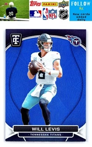 2024 Panini Totally Certified #91 Will Levis Mirror Platinum Blue #/149 - Bild 1 von 2