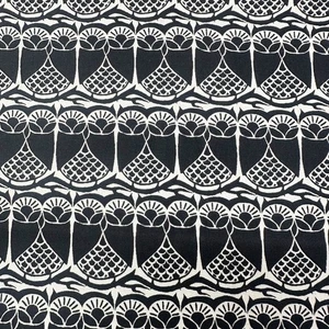 18" x 21" FQ Black And White Owls Sarah Watts 2016 Fabric Cotton + Steel - Picture 1 of 5