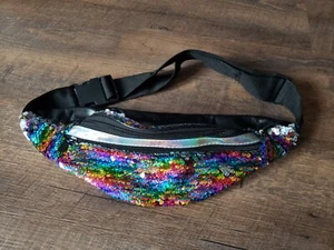 Rainbow Sequin Fanny Pack - Picture 1 of 5