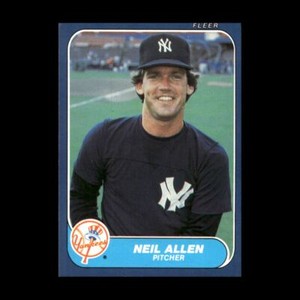 Neil Allen 1986 Fleer New York Yankees #98 R3138D 98