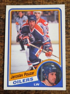 1984-85 O-PEE-CHEE NHL HOCKEY #256 JAROSLAV POUZAR EDMONTON OILERS