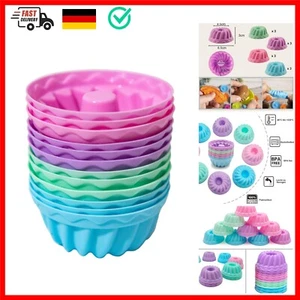 Mini Gugelhupfform Silikon 12 Stück Gugelhupf Backform Wiederverwendbare Muff... - Bild 1 von 9