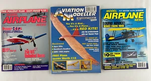 Lot of 3 Vintage "Model Airplane News, Aviation Modeller" Magazines 1992-1997 - Foto 1 di 9