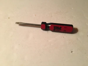 Vintage Popular Mechanics Screw Driver Flat Head 30797 Red/Black - Picture 1 of 7