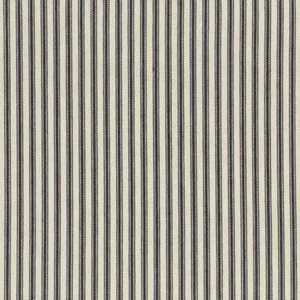 Ticking Cotton Black Vertical Stripe Drapery / Upholstery Fabric-10 yards sold - Picture 1 of 1