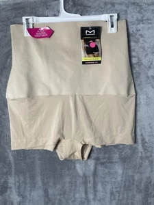 🆕Maidenform Women's Beige High-Waist Shapewear  Shorts Size 2X - Picture 1 of 6
