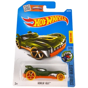Hot Wheels HOWLIN HEAT T/Hunt Street Beasts Green Car 203/250 2016 NEW Sent Box - Picture 1 of 9