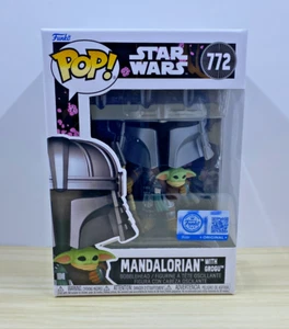 Funko Pop! #772 Star Wars Impressions - Mandalorian with Grogu Target Exclusive - Picture 1 of 6