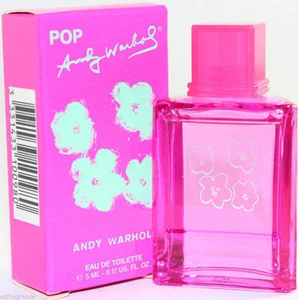 Andy Warhol POP Damen Mini Eau De Toilette Splash 0,17 flüssige Unzen/5 ml Neu im Karton  - Bild 1 von 1