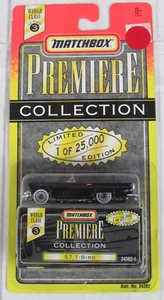 Matchbox 1995 Premiere Collection Serie 3 57 T-Bird Negro - Imagen 1 de 4