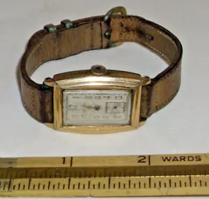 GRUEN WRISTWATCH 7 JEWEL GOLD FILLED DECO 1930s - Picture 1 of 6