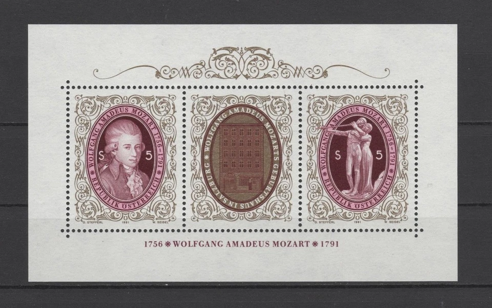 ÖSTERREICH 1991 POSTFRISCH ** AMADEUS MOZART (492)