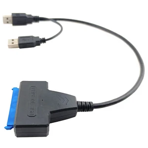 SATA to USB 3.0 Cable PC Laptop 3.5 2.5 Hard Drive SSD External Transfer Adapter - Picture 1 of 7