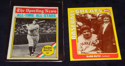 1990 SWELL BASEBALL GREATS BABE RUTH 124 - Image 1 of 2