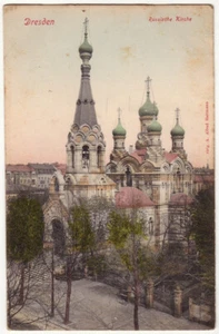 DRESDEN, Russische Kirche, AK um 1910 - Picture 1 of 1