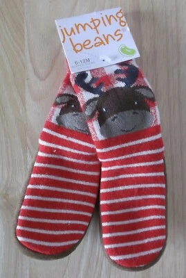 JUMPING BEANS RENO ZAPATILLAS CALCETINES - UNISEX - 6-12 MESES - NUEVO CON ETIQUETAS Foto 1 de 3