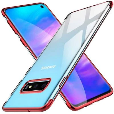 Para Samsung Galaxy S10 Bolsa, Funda Protectora Móvil Estuche Transparente - Imagen 1 de 4