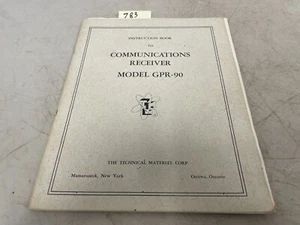 TMC GPR-90 GPR90 Communications Receiver Manual HAM - Zdjęcie 1 z 8