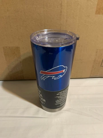 Buffalo Bills NFL 20oz Blue Tumbler Cup Mug Boelter Brands New Cover