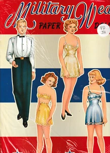 VINTAGE c2001 Military Wedding Paper Dolls, NOS - Picture 1 of 2