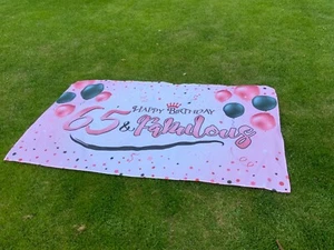 65. HAPPY BIRTHDAY großes Banner  - Bild 1 von 4