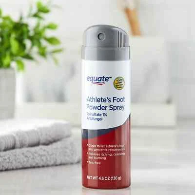 Equate Athlete’s Foot Antifungal Powder Spray Tolnaftate 1% 4.6 oz - Image 1 of 4