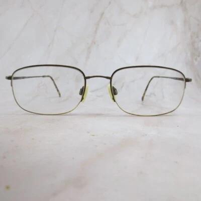 Flexon By Marchon Eyeglasses Frame 606 Men's Coffee Half Rim Rectangle 56-19-145 - Image 1 of 4