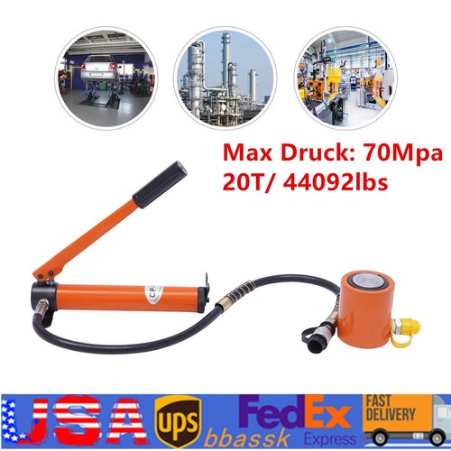 Orange 20 Ton Manual Hydraulic Hand Pump High Pressure Hydraulic Pump