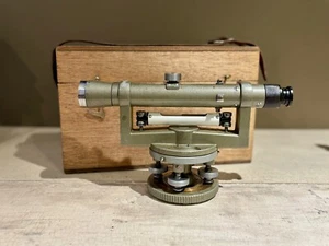 Vintage T.H.S Co 11-Inch Dumpy Level No. 36042 Surveyor Scope Transit with Box - Picture 1 of 10