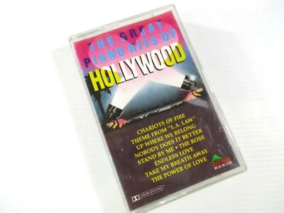 The Greatest Piano Hits Of Hollywood Cassette Tape Dino DIN140C. Tested - Image 1 of 4
