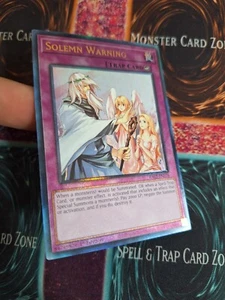 Yu-Gi-Oh! Solemn Warning RA02-EN078 Ultimate Rare 1st Edition Near Mint - Picture 1 of 4
