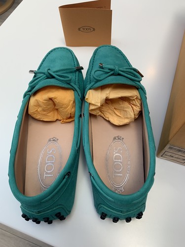 TOD’S TOD'S Heaven Gommino scarpe da guida mocassini mocassini taglia 4 5 turchese