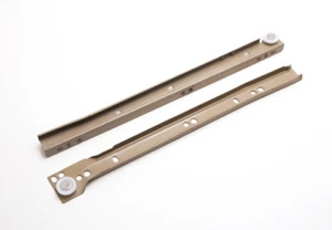 Metal Drawer Runner Set Self Closing Bottom Fix Beige 300mm Pack Of 2 Pair - Bild 1 von 1